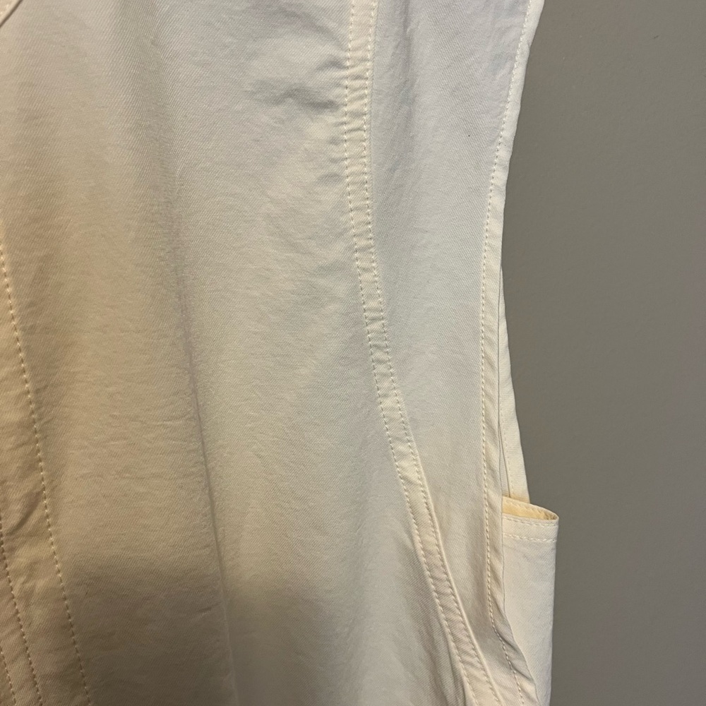 Carrie Underwood Calia  Sleeveless Zip-Up Romper drawstring waist pockets - Picture 14 of 14